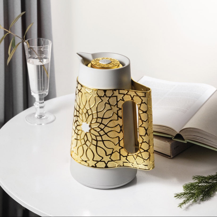 Asala Vacuum Flask 1L Grey Gold-KP1068