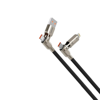 PDCBL240WBK Porodo 240W 4-in-1 Braided Cable 1.2M - Black