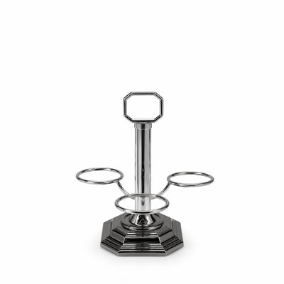 CD-7793 Steel Cawa Cup Stand – 3-Cup Capacity – 19 × 23 cm – Black Finish Beverage Cup Display Holder