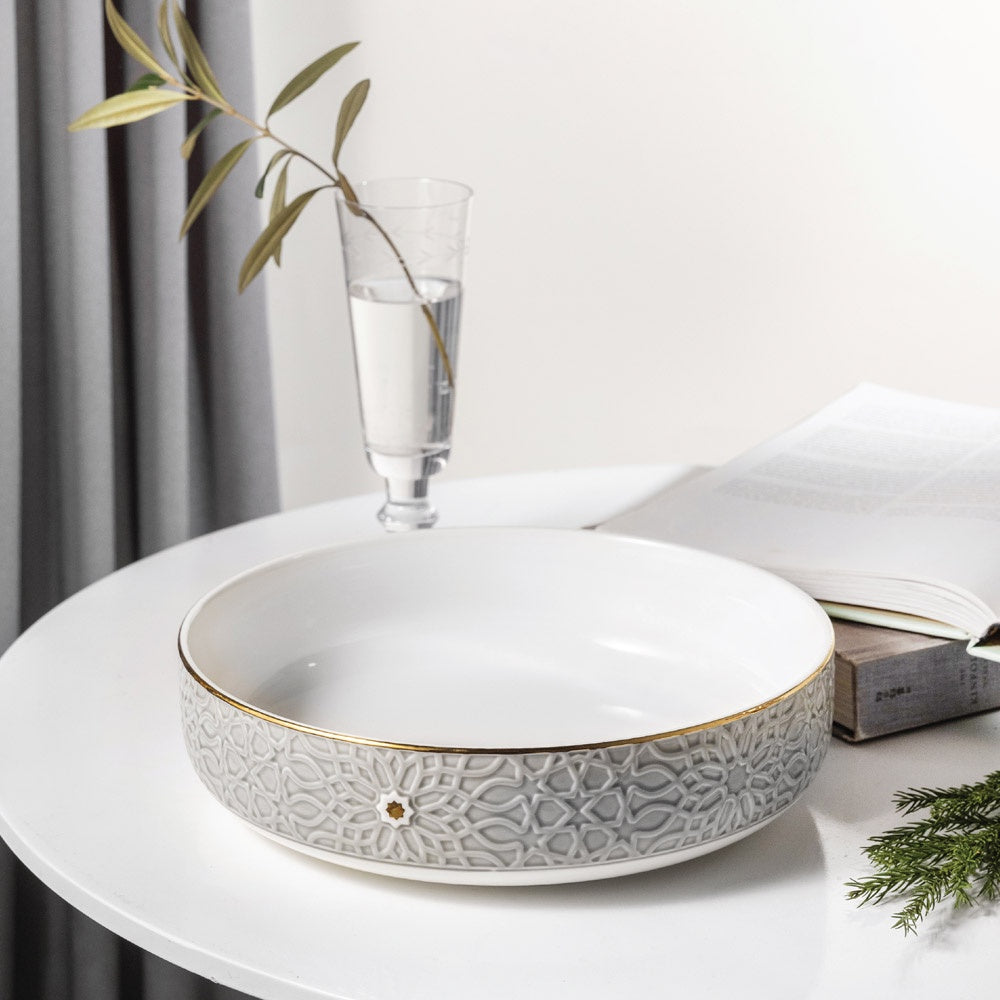 Asala Salad Bowl Grey Gold-ET2895