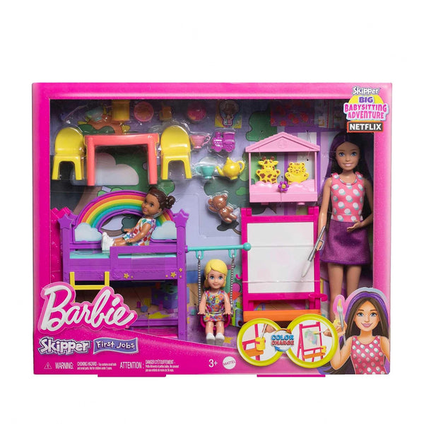 HND18 Barbie Skipper Babysitters Inc. Ultimate First Babysitting Playset – Doll & Accessories