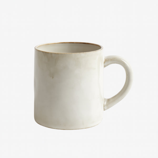 RS30891 – Ceramic Mug – Soft Ivory Glaze with Classic Cylinder Shape