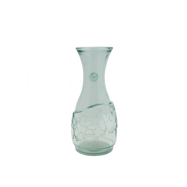 3042 – Glass Decanter – 1L Embossed Eco-Friendly Carafe