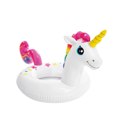 Intex Big Animals Ring 107 x 58 CM Inflatable Unicorn Swim Ring For Kids Siddiq Gifts