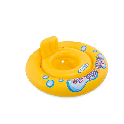 Intex My Baby Float 67 CM Inflatable Baby Swim Ring Yellow Siddiq Gifts