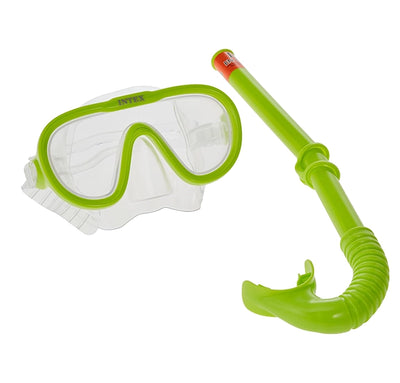 Intex Adventure Swim Set Youth Snorkel And Mask Set Green Siddiq Gifts