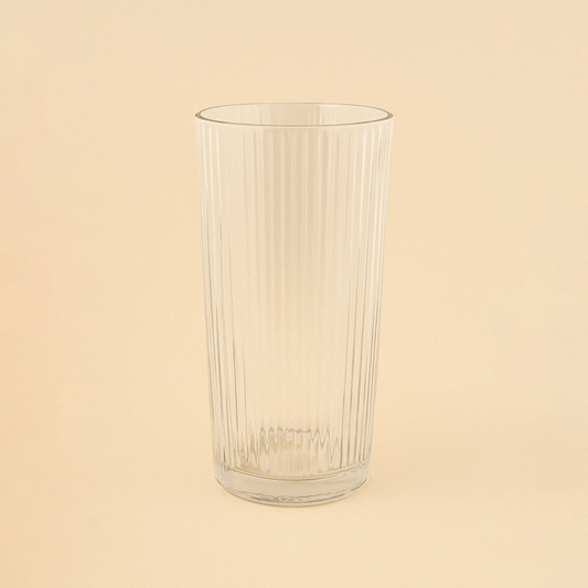 SJ200A – Ribbed Drinking Glass – 7cm (D) x 15cm (H)