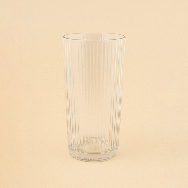 SJ200A – Ribbed Drinking Glass – 7cm (D) x 15cm (H)