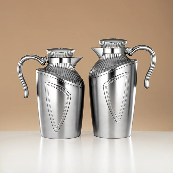 UWP – Vacuum Flask 2-Piece Set (0.7L & 1L) – Matte Chrome