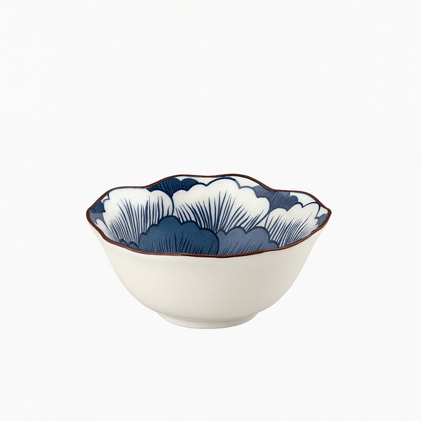 99583-12 – Ceramic Bowl – 4 Inches – Blue Floral Design