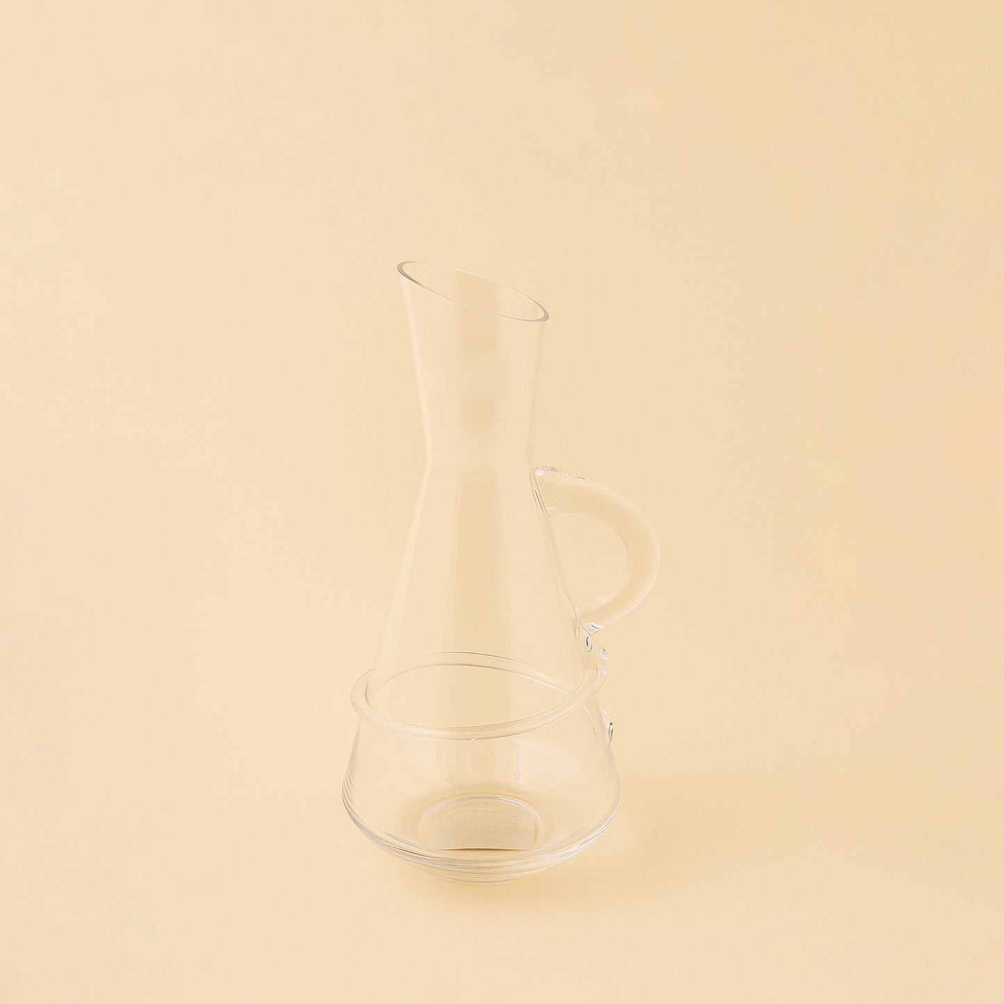 46577-82 – Crystal Wine Pitcher – Clear Glass – Elegant Handle Design