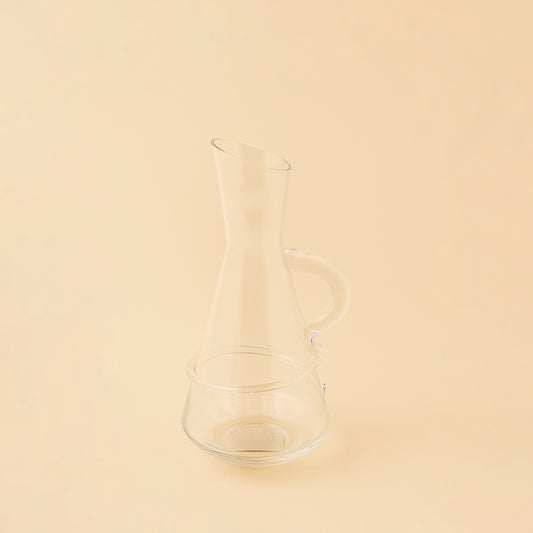 46577-82 – Crystal Wine Pitcher – Clear Glass – Elegant Handle Design