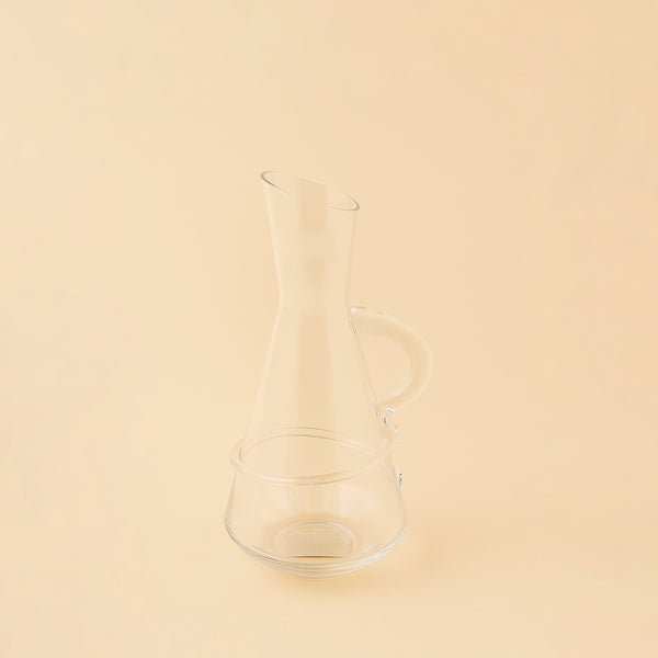 46577-82 – Crystal Wine Pitcher – Clear Glass – Elegant Handle Design