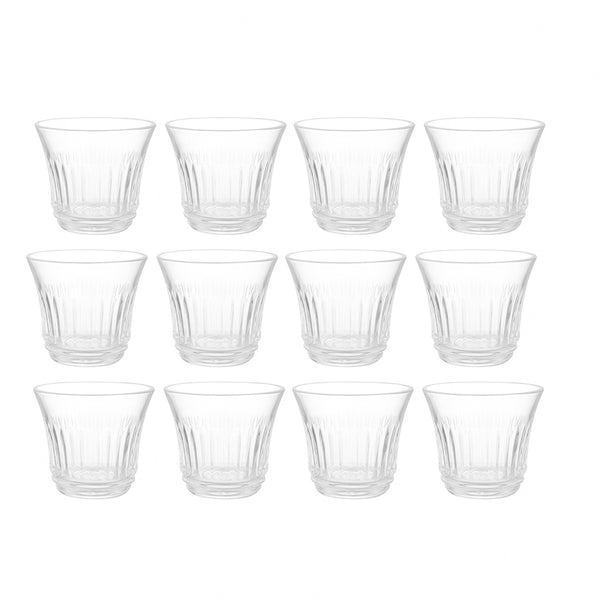 5340256 SOLI40 Cawa Cup – 12-Piece – Vertical Crystal-Style Coffee Cup Set