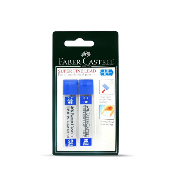 FCC126725-2 – Faber-Castell Super Fine Leads 0.7mm HB – 2 Tubes