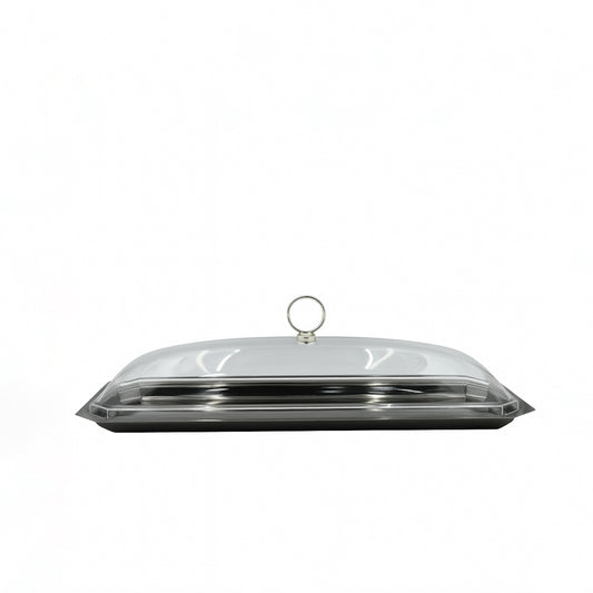 CD-7429 – Long Rectangular Serving Tray with Acrylic Lid – 53cm (W) x 17cm (L)