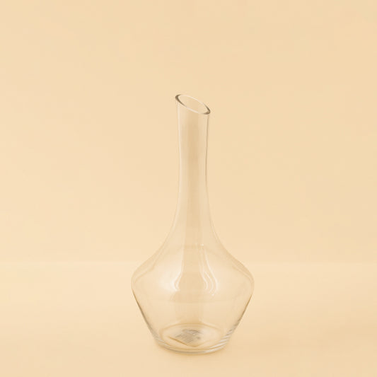 1418-10 – Glass Wine Decanter – Elegant Curved Design – Clear