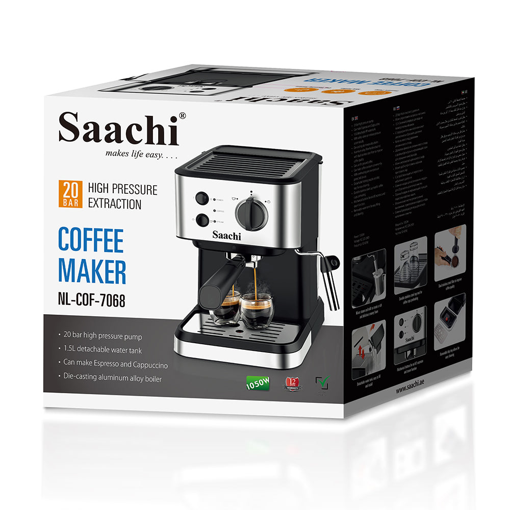 NL-COF-7068 – Coffee Maker – 20-Bar – Espresso & Cappuccino Machine