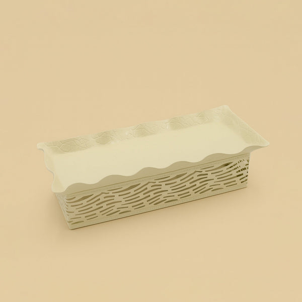 29C813-1 – Rectangular Beige Serving Tray – 33cm (W) x 13cm (L)