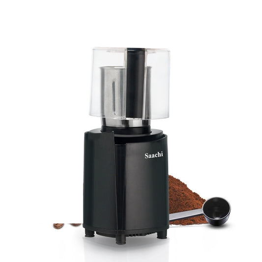 NL-CG-4970 – Coffee Grinder – 100g Capacity – Compact Black Design with Stainless Steel Cup