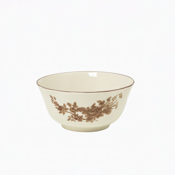 SC4071 Solecasa Ceramic Bowl 5.5" – Vintage Floral Round Serving Bowl