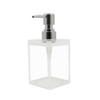 2423 Acrylic Soap Dispenser – Clear Square Body with Chrome Pump
