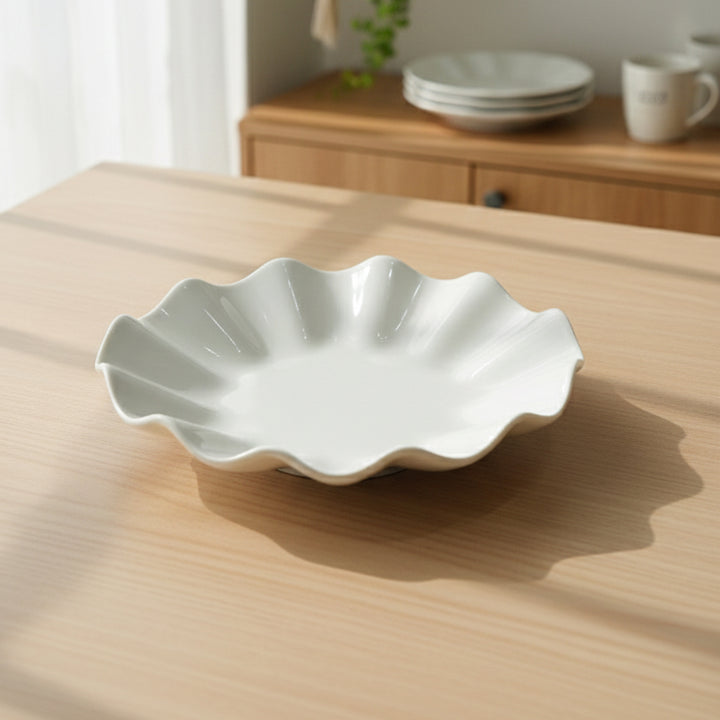 1618-11 Ceramic Plate – 8 Inch White Premium Salad & Dessert Plate – Siddiq Gifts Mussafah Abu Dhabi