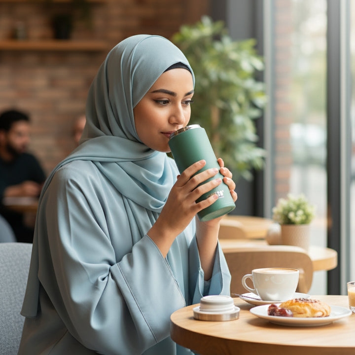 1620-14 Vacuum Insulated Bottle 200ml – Green Stainless Steel | Siddiq Gifts Mussafah Abu Dhabi