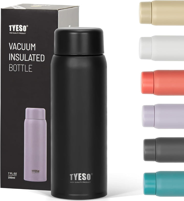 TYESO 1620-16 Vacuum Insulated Bottle 150 ml Black Stainless Steel – Mini Thermos Cup from Siddiq Gifts Mussafah, Abu Dhabi