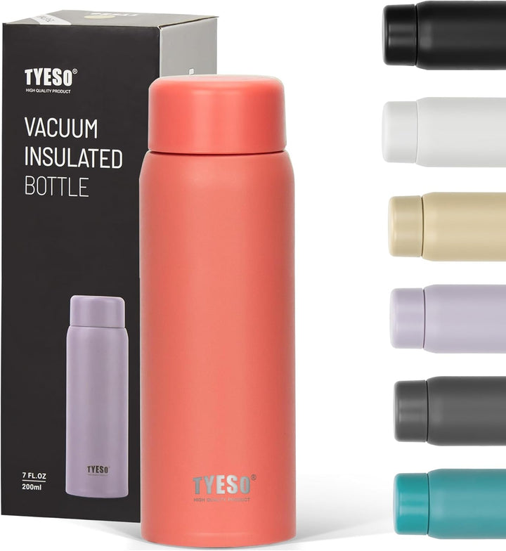 TYESO 1620-16 Vacuum Insulated Bottle 150 ml Orange Red Stainless Steel – Compact Mini Thermos from Siddiq Gifts Mussafah, Abu Dhabi