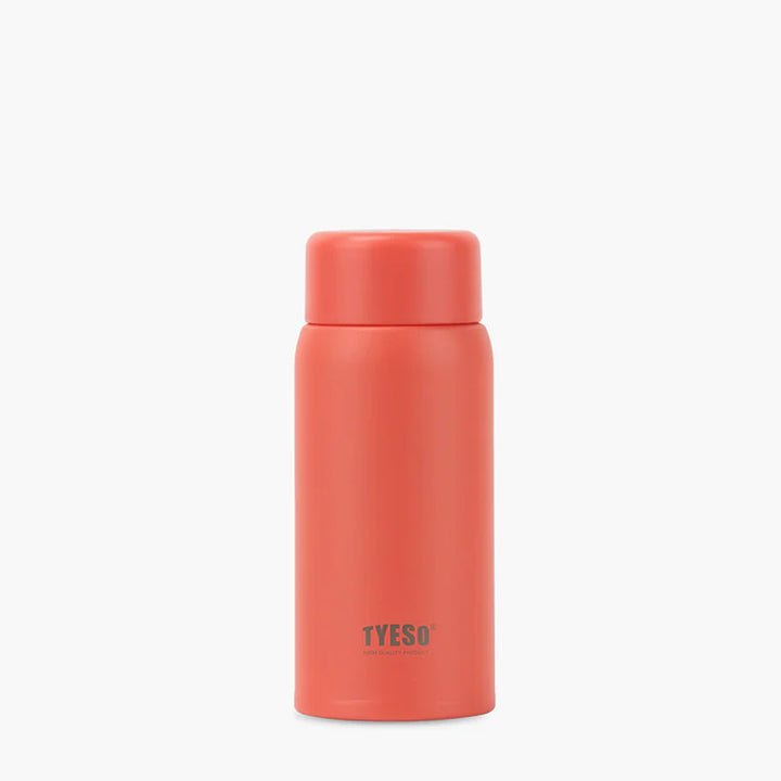 TYESO 1620-16 Vacuum Insulated Bottle 150 ml Orange Red Stainless Steel – Compact Mini Thermos from Siddiq Gifts Mussafah, Abu Dhabi