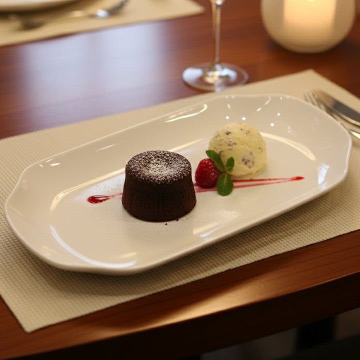 1622-08 Ceramic Oval Plate – 10.5 Inch White Premium Serving Plate – Siddiq Gifts Mussafah Abu Dhabi