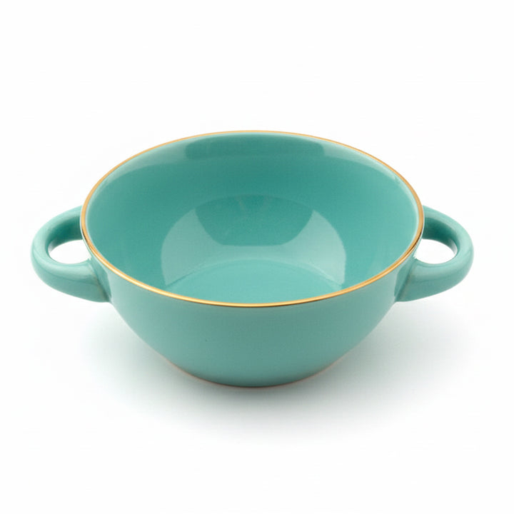 1624-07 Ceramic Bowl – 6 Inch Green Premium Serving Bowl – Siddiq Gifts Mussafah Abu Dhabi