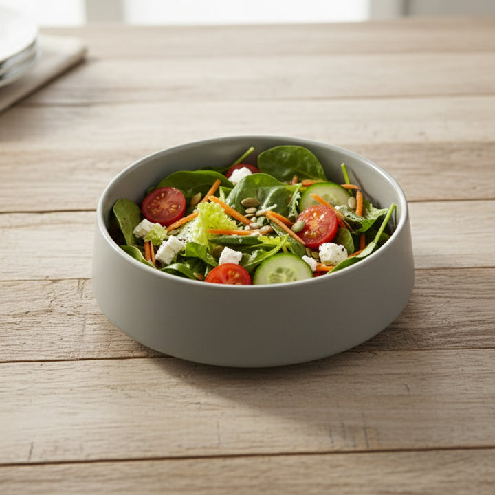 1625-02 Ceramic Salad Bowl – 6.5 Inch Grey Premium Serving Bowl – Siddiq Gifts Mussafah Abu Dhabi