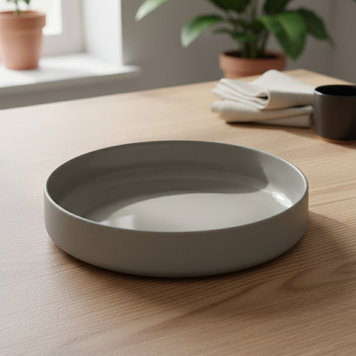 1625-03 Ceramic Soup Bowl – 8.5 Inch Grey Premium Serving Bowl – Siddiq Gifts Mussafah Abu Dhabi