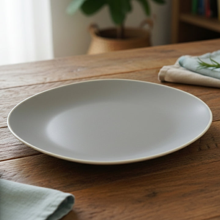 1625-14 Ceramic Salad Plate – 8.5 Inch Grey Premium Serving Plate – Siddiq Gifts Mussafah Abu Dhabi