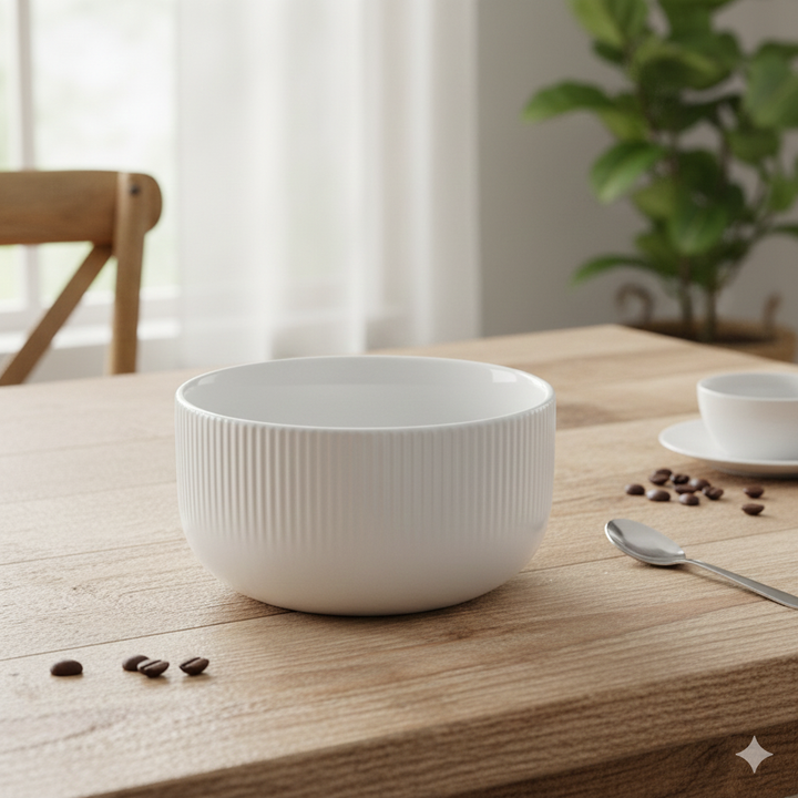 1626-04 Ceramic Soup Bowl – 6 Inch White Premium Serving Bowl – Siddiq Gifts Mussafah Abu Dhabi