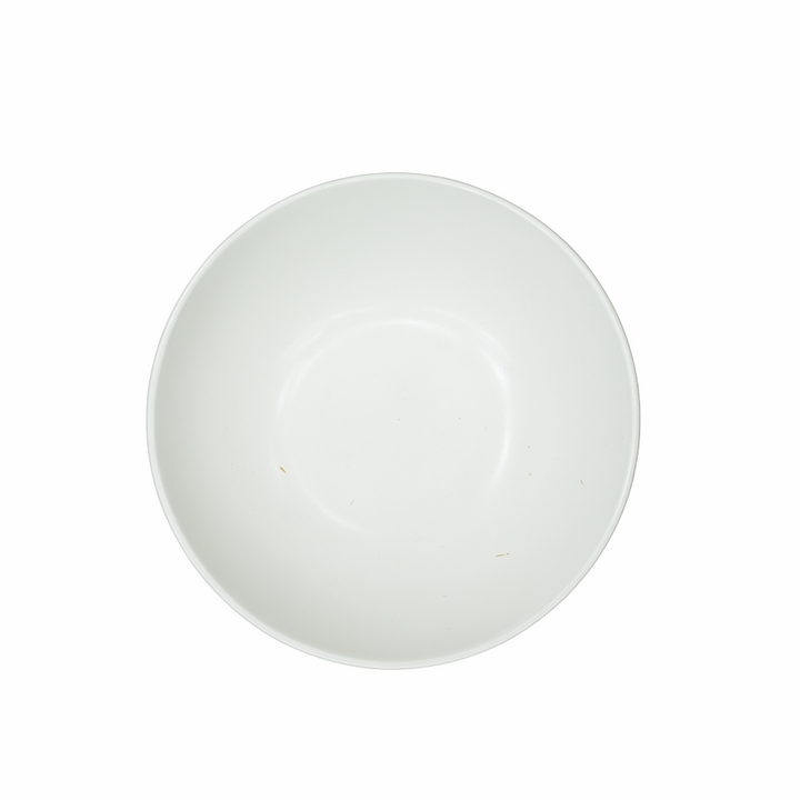 White ceramic plate on a white background