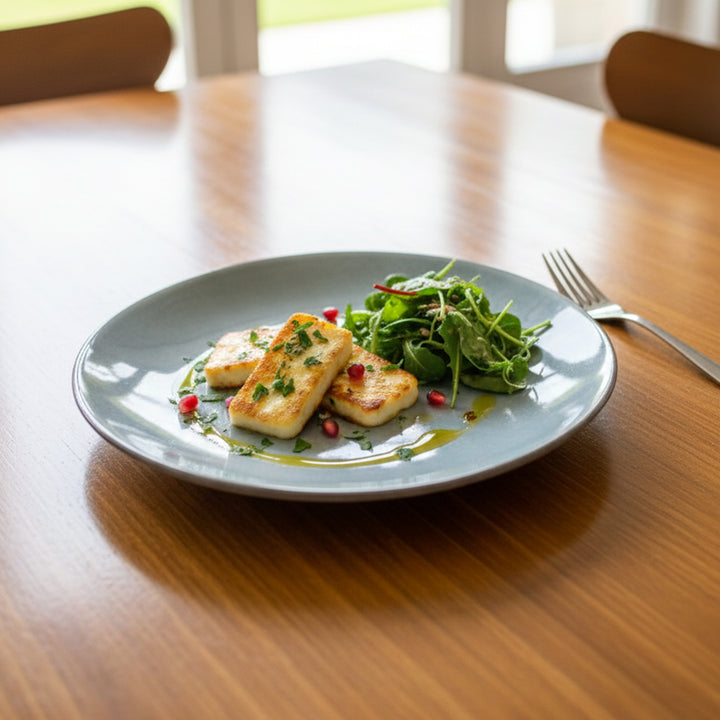 1626-09 Ceramic Salad Plate – 8 Inch Grey Premium Serving Plate – Siddiq Gifts Mussafah Abu Dhabi