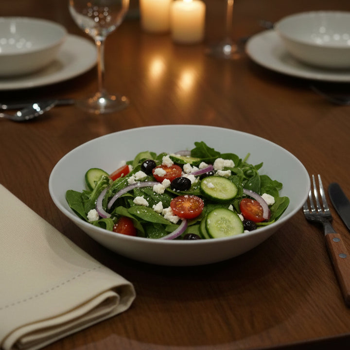 1626-20 Ceramic Bowl – 8.5 Inch White Premium Serving Bowl – Siddiq Gifts Mussafah Abu Dhabi