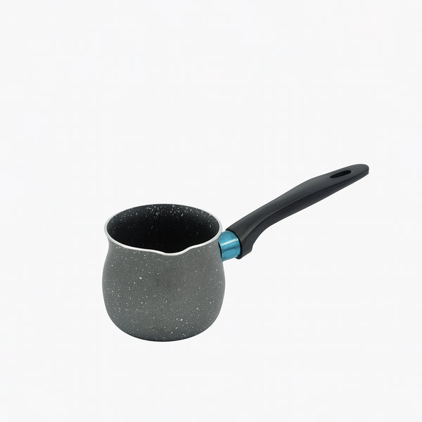 -80001 – Coffee Warmer Pot – 8cm Non-Stick Grey Granite Finish with Black Handle