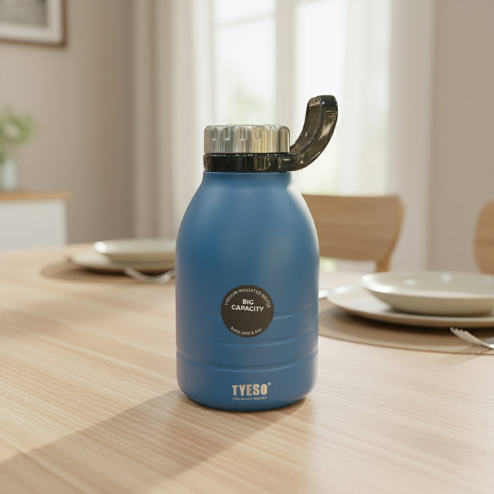 TYESO 1799-04 Vacuum Bottle 1500 ml Blue Stainless Steel – Large Reusable Insulated Bottle from Siddiq Gifts Mussafah, Abu Dhabi