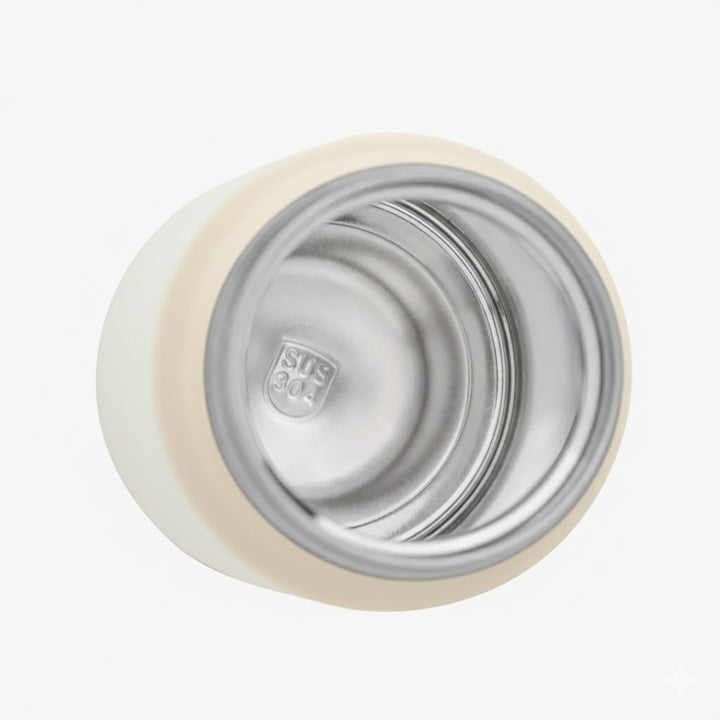 TYESO 1799-07 Vacuum Food Jar 220 ml White Stainless Steel – Compact Reusable Insulated Food Container from Siddiq Gifts Mussafah, Abu Dhabi