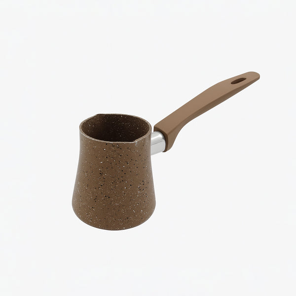 NO-3 YELEF – Coffee Warmer Pot – 250ml Non-Stick Brown Granite Finish with Handle