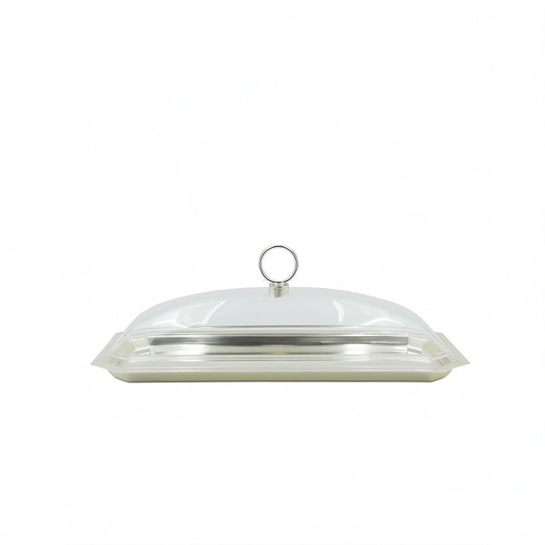 CD-7432 – Long Rectangular Serving Tray with Acrylic Lid – 42cm (W) x 17cm (L)