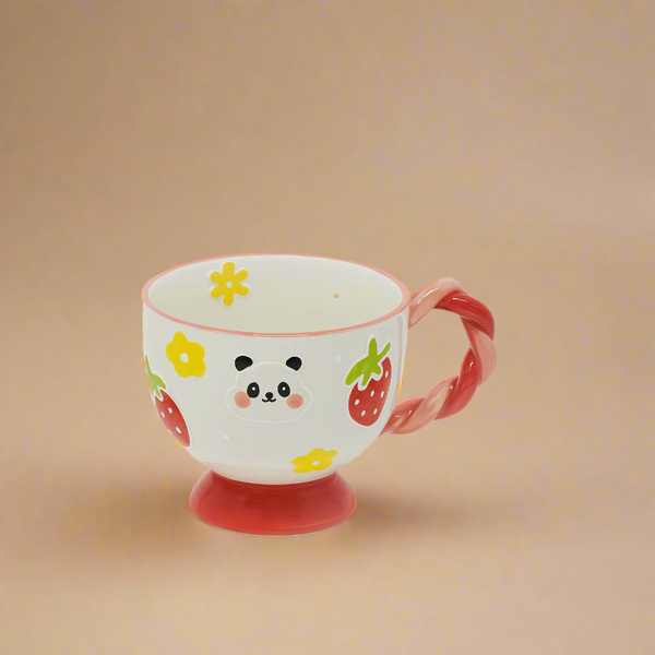 Ceramic Cup with Elegant Floral Design – 11cm (D) x 9cm (H) – 99561-06