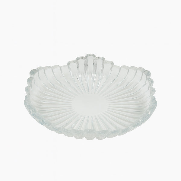 ISF-881 Berlin Glass Plate Large 295mm (D) x 49mm (H) – Elegant Clear Serving Platter