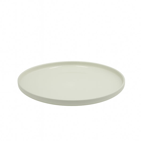 0001-2 – Ceramic Dinner Plate – 10.23" Glossy Ivory Finish