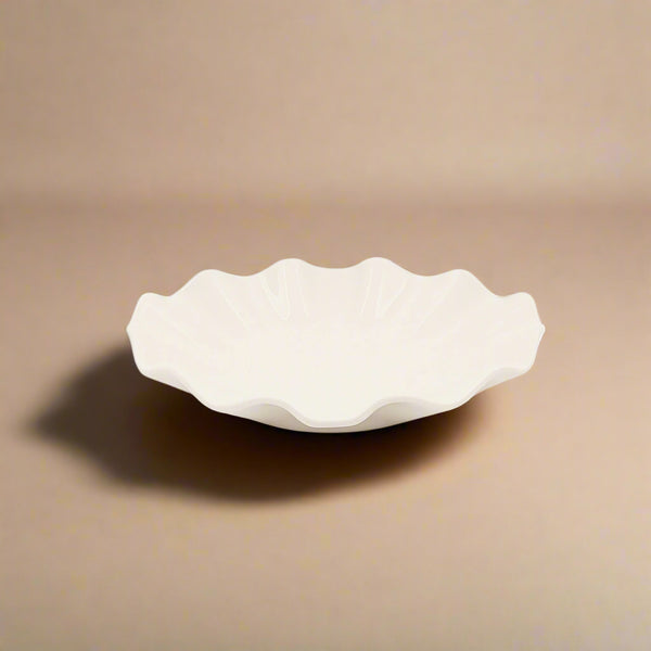Ceramic Plate – Scalloped Edge Design – 7.5 Inches – 99318-10