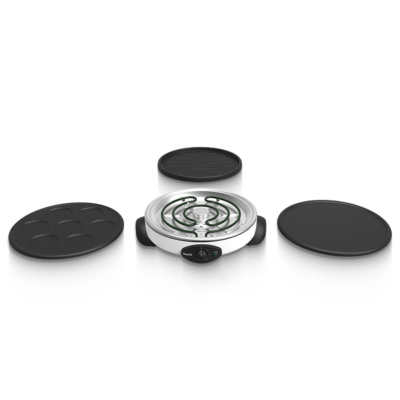 NL-3M-1864 Electric Crepe, Grill & Pancake Maker – Multi-Function Non-Stick Griddle
